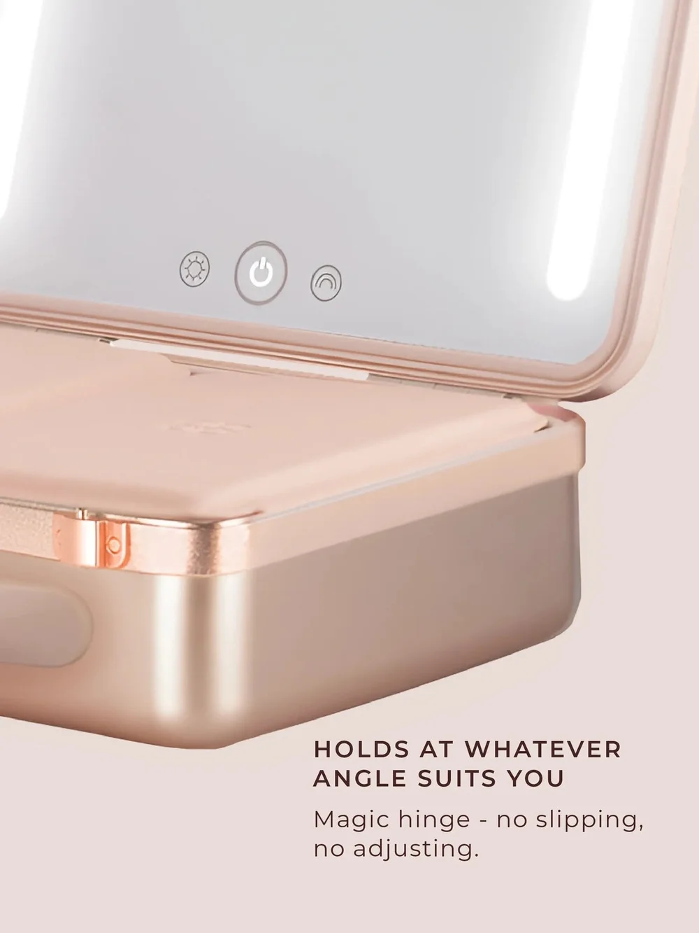 Rose Gold Quilted Vanity Case